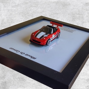 Mazda MX-5 Miata 3D Car Poster | Classic Roadster Wall Art | Cool Racing Gifts for Him | Unique Framed Artwork | Automotive Home Decor