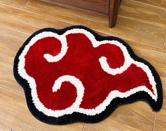 Tapis rouge de l'Akatsuki avec nuages rouges