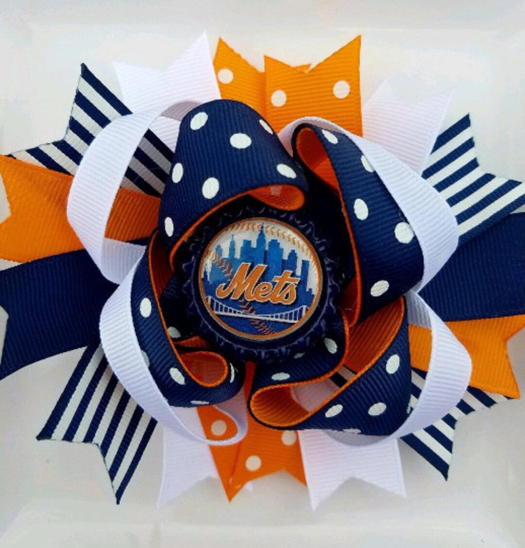 New York Mets Baseball Navy Blue Orange White Bottle Cap  display picture 3