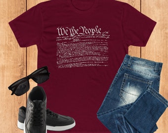 Preambolo della Costituzione We The People Crew Tee, Maglietta della Costituzione degli Stati Uniti, We The People Tee, Costituzione degli Stati Uniti, Maglietta della Costituzione degli Stati Uniti