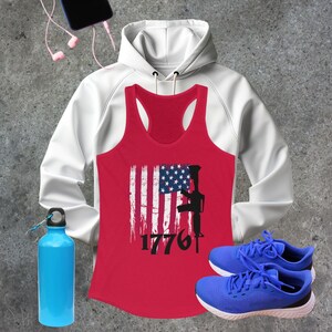 1776 US Flag Women&#39;s Tank Top, Patriotic Tank Top, American Flag Tank, 2nd Amendment Tank Top, American Patriot Tank Top, 1776 Women&#39;s Tank