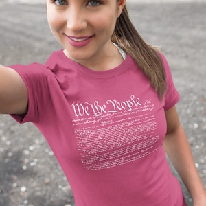 Constitution Preamble We The People Women&#39;s Tee, US Constitution Tee, We The People Tee, United States Constitution, U.S. Constitution Tee