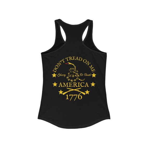 Don't Tread On Me Women's Tank Top - Gadsden Rattlesnake Liberty Or Death Graphic Tee