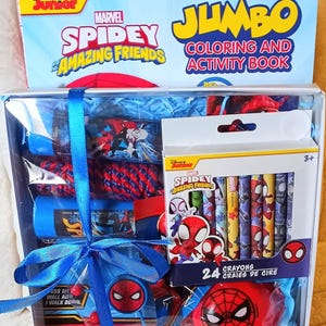 Spiderman Gift Box with Coloring/Activity Book, Birthday, Party