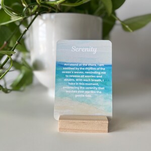 Nature-Inspired Positive Affirmation Card Deck, Hand-Painted Watercolor Art, Daily Intentions for Self-Love & Mindfulness,Artist Designed image 11