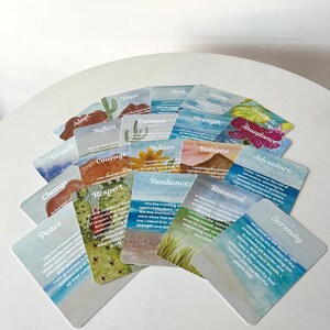 Nature-Inspired Positive Affirmation Card Deck, Hand-Painted Watercolor Art, Daily Intentions for Self-Love & Mindfulness,Artist Designed image 7