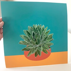 Succulent Wall Art,Colorful Desert Art,Succulent Art Prints,Modern Desert Decor,Southwest Art,Botanical Prints,Housewarming Gift,Plant Lover image 7