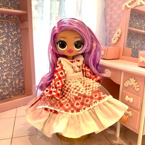 lol theme party dress Girl's dress Lol surprise pink, birthday party 6-12 months US numeric