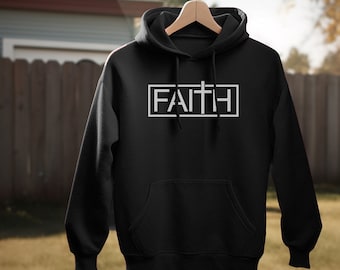 Sudadera con capucha cristiana Faith Cross: sudadera religiosa inspiradora