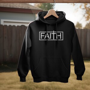 Faith Cross Christian Hoodie: Inspirational Religious Sweatshirt