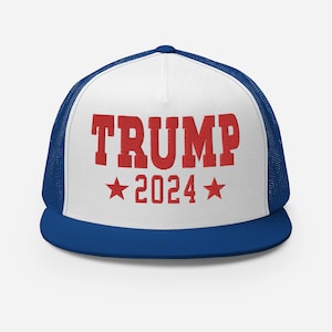 TRUMP 2024 President Hat American Flag Make America Great Again Conservative Republican Patriotic MAGA Hat Political USA Freedom Liberty