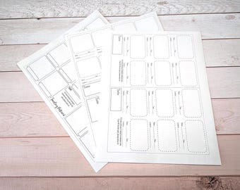 Traveling Postcard Sticker Sheets: 4x6, 5x7