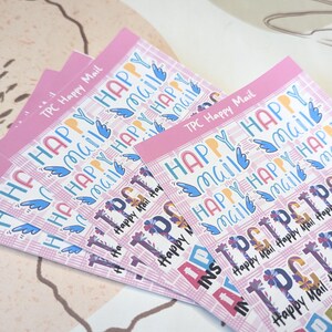 TPC Sticker Sheet | Kawaii Decor | Planner | Journaling | Vinyl sticker | Traveling Postcard | Cute Stickers | Happy mail | Snail mail