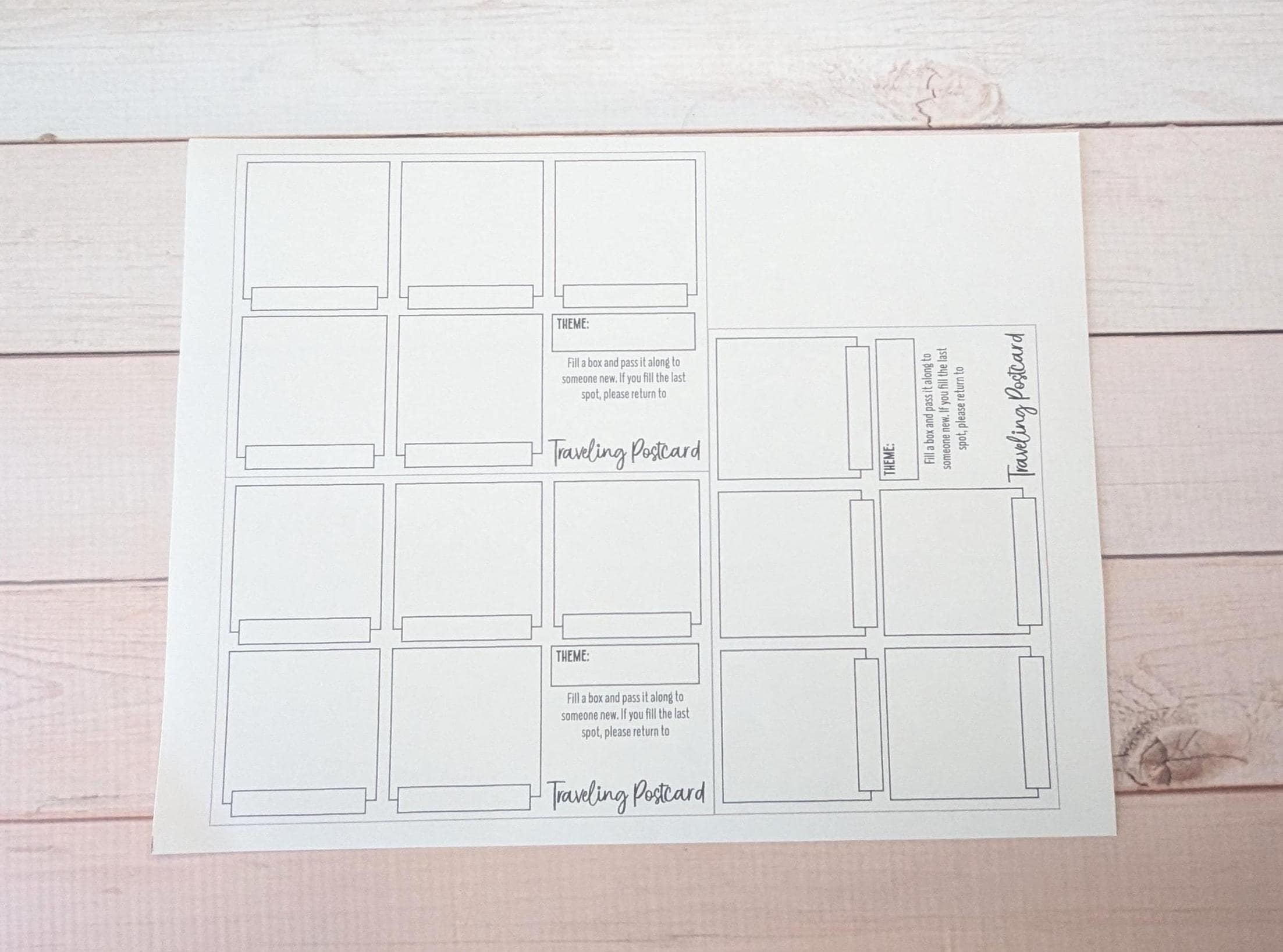Traveling Postcard Sticker Backing: 4x6, 5x7 (digital Download) - Etsy