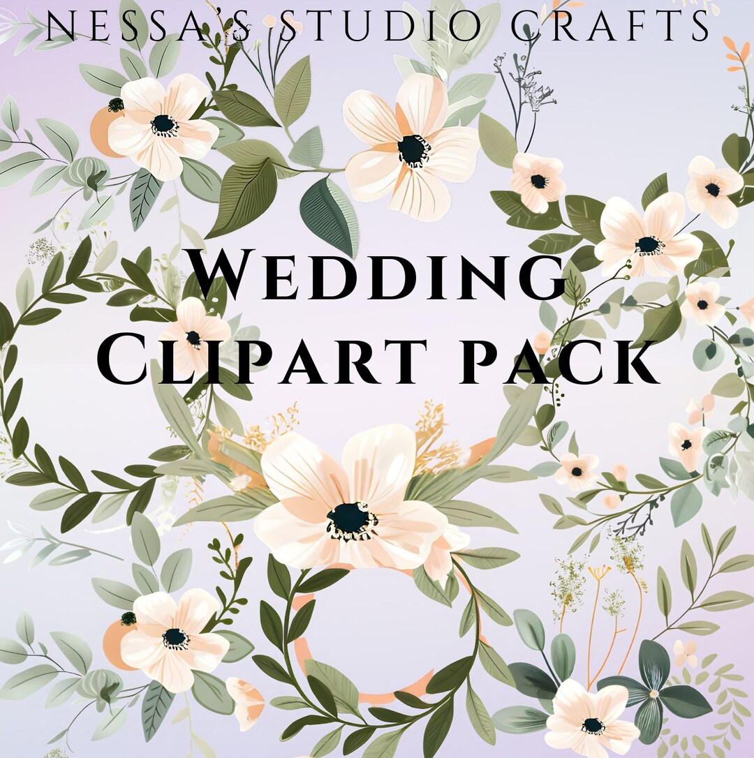 Wedding Clipart Pack 18pcs - Etsy