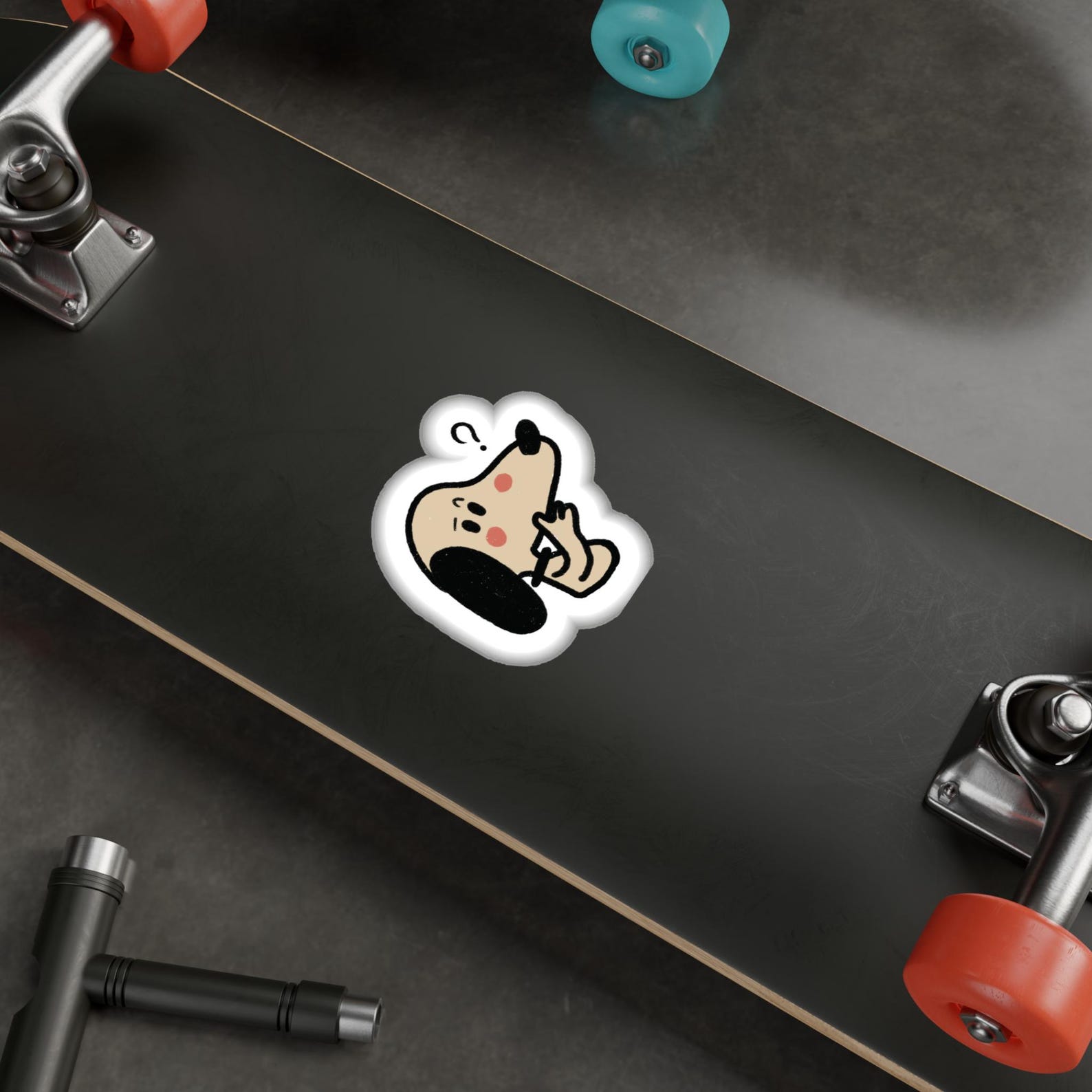 Confused Dog Sticker - Etsy