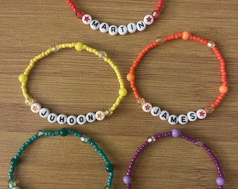 Cortis-inspired Silver Letter Bracelet | Handmade Chain Bracelet