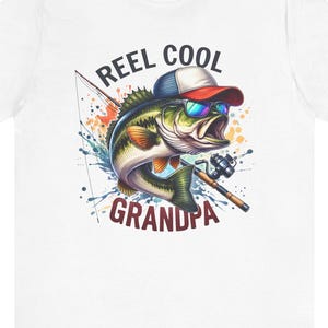 Reel Cool Grandpa Fishing T-Shirt: Perfect Father's Day & Christmas Gift for Outdoor Enthusiasts