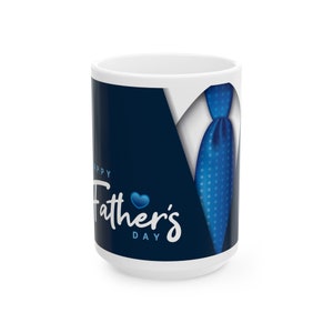 Happy Father's Day Tasse - Perfektes Geschenk für Papa, Stiefvater oder Opa - Tolles Geburtstagsgeschenk für Paare