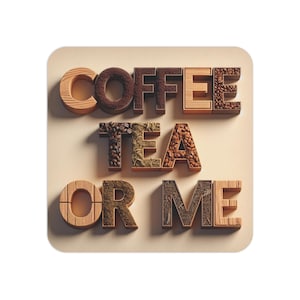 Juego de posavasos personalizados para café y té: elegante protección para tu bebida en casa o en la oficina (paquete de 50/100)