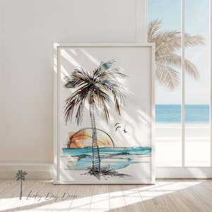 Vintage California Sunset - Vintage California Coastal Surfer Art - Fun Beach Imagery - Trendy Surf Art Prints - Surfboard Wall Home Art