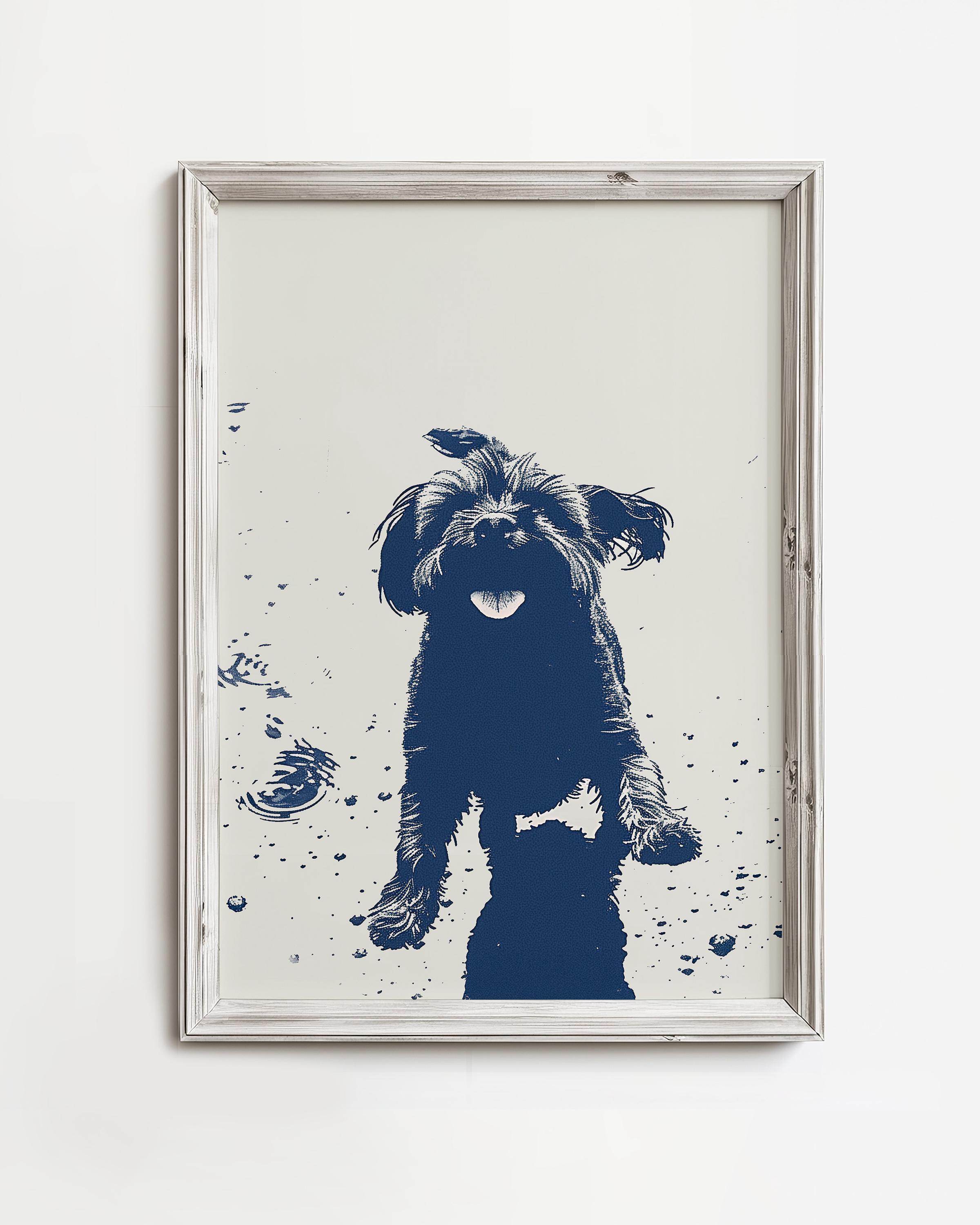 Smiling Border Tzu | Cute Coastal Smiling Dog | Smiling Dog