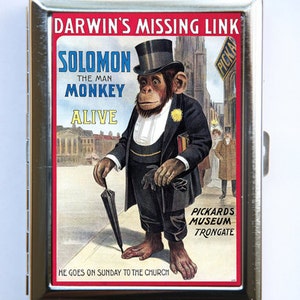 Estuche para cigarrillos de circo Solomon the Monkey, billetera, tarjetero, artistas de espectáculos circenses