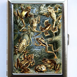 Ranas Cigarette Case Wallet Business Card Holder zoología