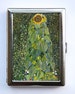 Klimt Sunlower Cigarette Case Wallet Business Card Holder Art Nouveau 