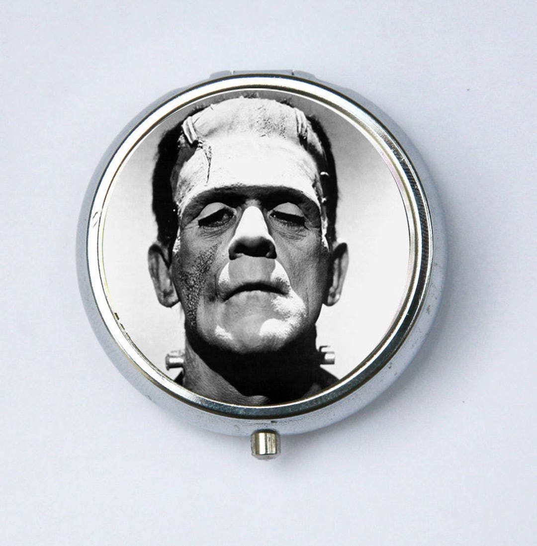 Frankenstein Pill Case Pillbox Pill Box Holder Gothic Psychobilly ...