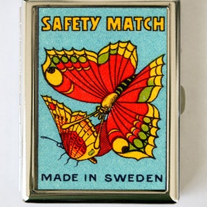 Butterfly Safety Match Zigarettenetui Brieftasche Visitenkartenetui