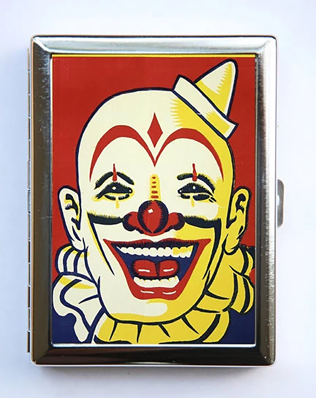 Clown Cigarette Case Wallet Business Card Holder Circus Sideshow Clown Cigarette Case Wallet Business Card Holder Circus Sideshow