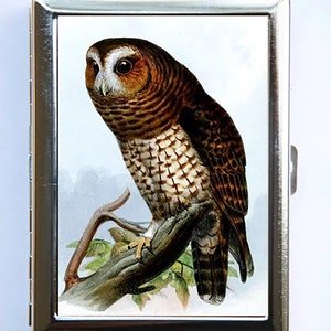 Porta-cigarros Owl Bird, carteira, porta-cartões de visita, porta-identidade