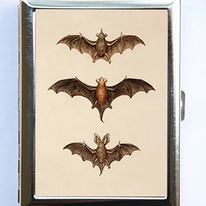 Estuche para cigarrillos con forma de murciélago, billetera, tarjetero, gótico, psicodélico, horror, Drácula, vampiros, punk, bricolaje