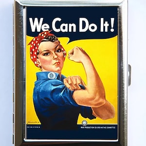 Estuche para cigarrillos Rosie la remachadora Cartera Tarjetero Americana Segunda Guerra Mundial