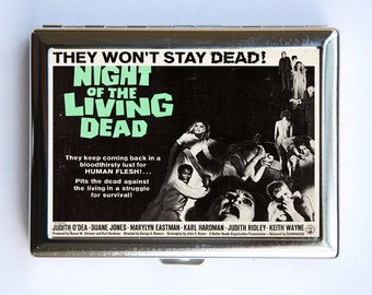 Night of the Living Dead Cigarette Case Wallet Business Card Holder b-movie retro
