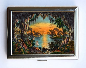 Fairy Garden Cigarette Case id case Wallet Business Card Holder