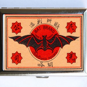 Bat Brand Cigarette Case Wallet Business Card Holder