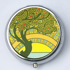 Art Nouveau Tree PiLL case pillbox pill holder