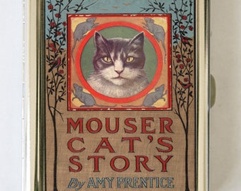 Mousers Cat Story Book Cigarette Case Wallet Business Card Holder