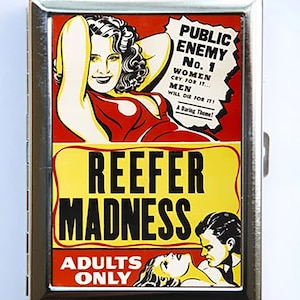 Reefer Madness Zigarettenetui Brieftasche Visitenkarten-Halter