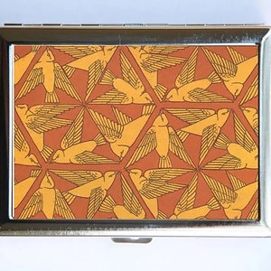 Carteira Art Nouveau Birds Cigarette Porta-cartões de visita
