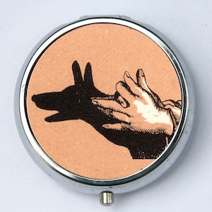 Wolf Shadow Aninmal Pill case pillbox box holder