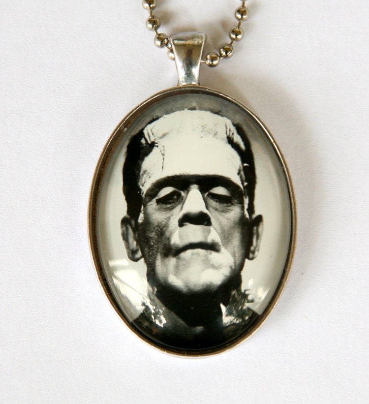 Frankenstein necklace Halloween horror psychobilly gothic diy Etsy