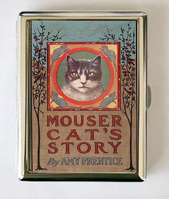 Mousers Cat Story Book Cigarette Case Wallet Business Card Holder