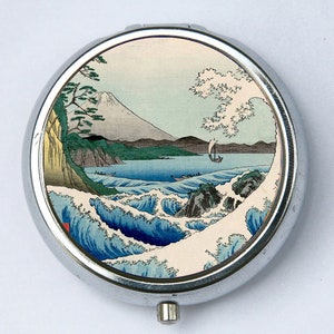 Sea at Satta Waves Pill case pillbox box holder