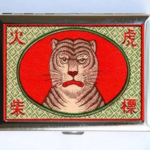 Tiger Sicherheit Match Zigarettenetui Visitenkartenhalter