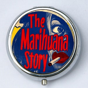 Marihuana Story Pill case pillbox box holder