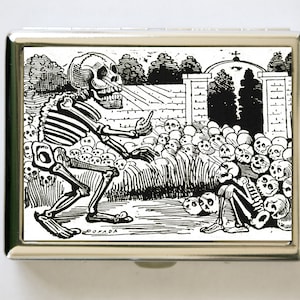 Gran calavera Schädel Zigarettenetui Brieftasche Visitenkartenhalter