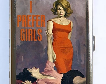 Estuche para cigarrillos I Prefer Girls, billetera, tarjetero, pulpa extraña